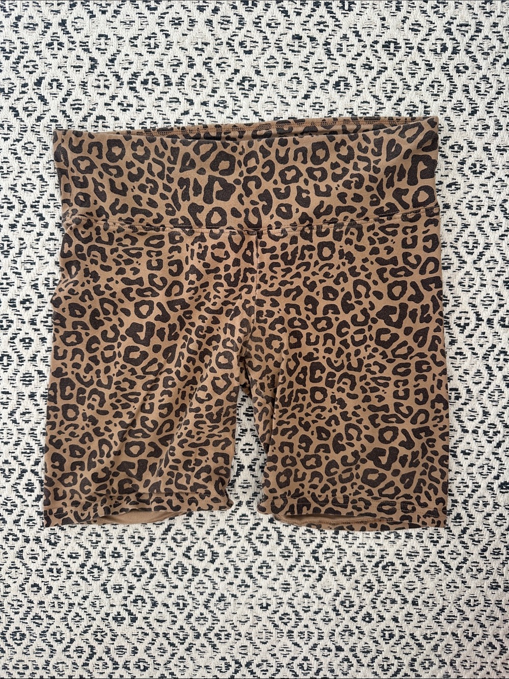 TNA Leopard Print Bike Shorts